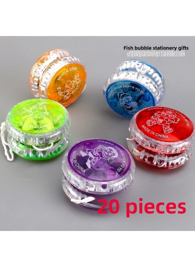 Generic Luminous Yo-yo Children's Toys Kindergarten Prizes Small Gift Flash Yo-yo Yoyo Ball School Season Gift-Color:20 Pieces  - Image 2