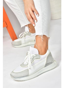 Fox Shoes White/grey Suede Casual Sports Shoes Sneakers P973516802  - Image 2