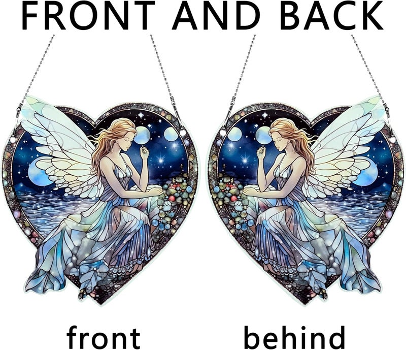 thmnj Fairy Ornaments Colorful Window Hanging Decorations Home Wall Decor for Bedroom Patio Indoor Outdoor - Image 4