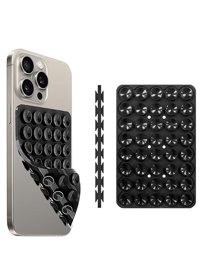 Sthxyfaith Silicone Suction Cup Phone Case Mount Double Sided, Phone Accessories Hands-Free Strong Grip Holder for Selfies and Videos, Silicon Phone Stand Sticky for iPhone and Android - Image 1