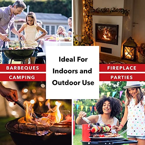 Sterno Charcoal Lighter Fluid, Fire Starter Gel for Pellet Stoves, BBQ Grilling, Campfire, Ethanol Clean Burning Instant Flame - Ultra-Concentrated, All-Weather for Indoor & Outdoor - 6-Pack, 16oz - Image 5