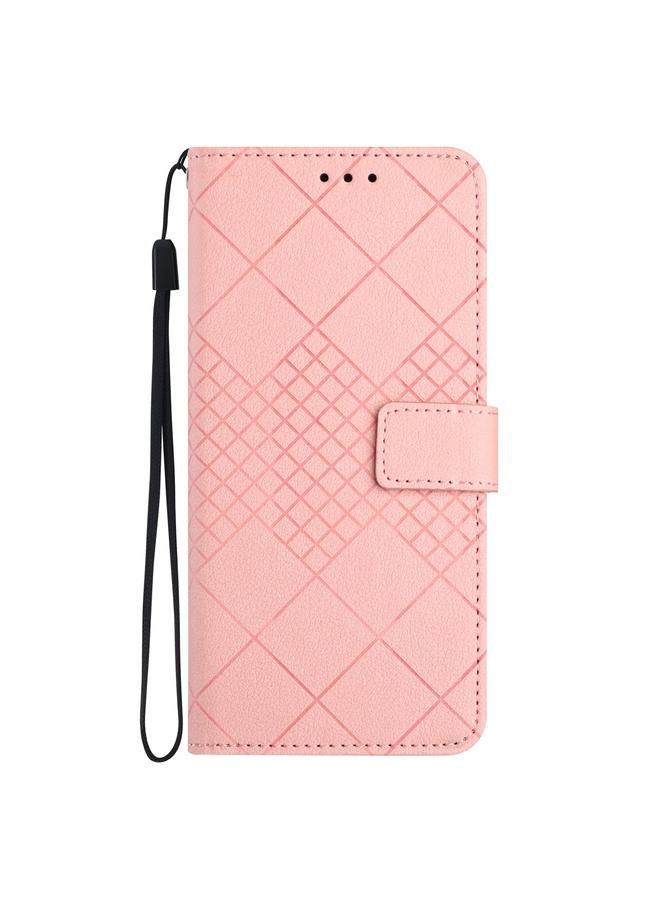S-TOP Case For OPPO A58 4G Rhombic Grid Texture Leather Phone Case - Image 2