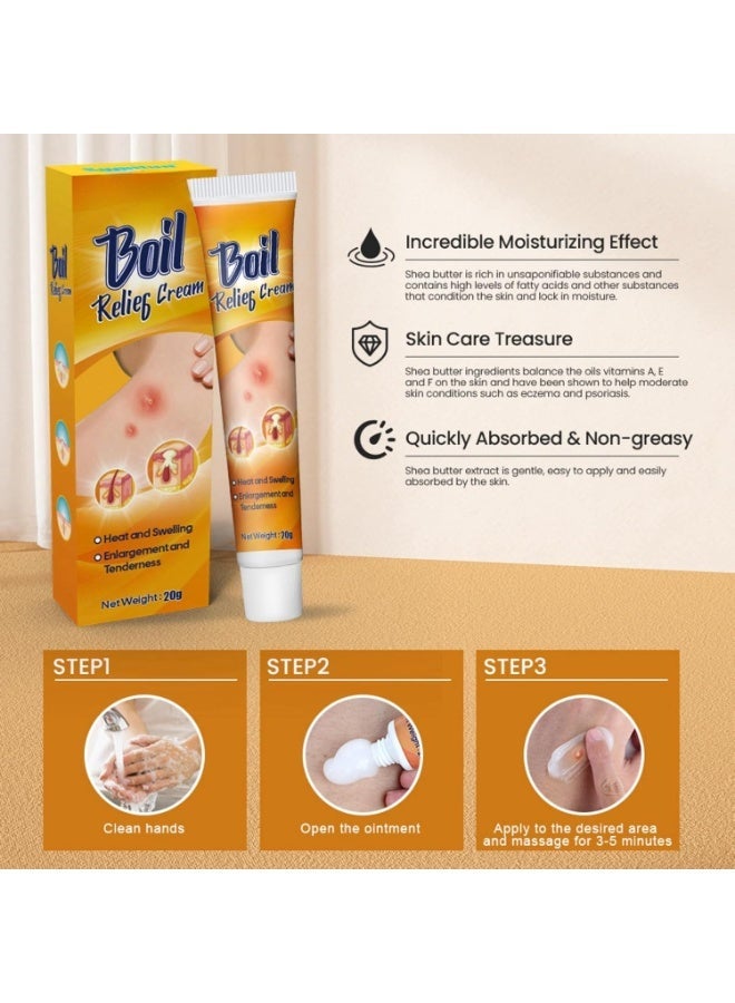 Sumifun Boil Relief Cream Soothing Cream for Abscesses, Swelling, and Tenderness - Moisturizes & Calms Skin - Effective Relief for Boils & Abscesses, Gentle Care for Skin Health, Promotes Healing 20g - Image 3