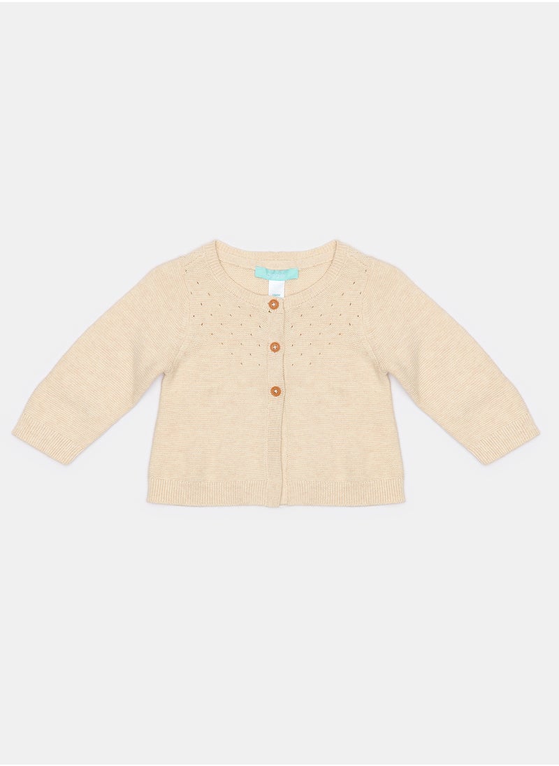OBAIBI Beige Vest for Girls  - Image 1