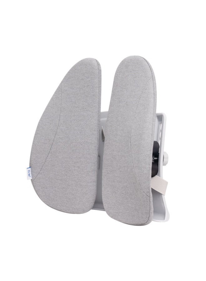 Jago Jiaao Ergonomic Lumbar Support Cushion, Office Back Support Pad, Chair Cushion For Long Sitting, Adjustable Seat Cushion For Work, Gray - Image 2