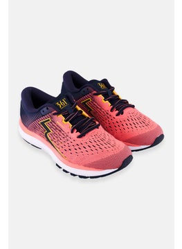 361 Degrees Women Meraki Lace Up Running Shoes, Pink  - Image 1