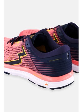 361 Degrees Women Meraki Lace Up Running Shoes, Pink  - Image 2