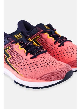 361 Degrees Women Meraki Lace Up Running Shoes, Pink  - Image 3