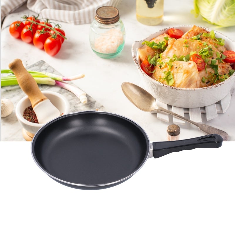 Mini Nonstick Pan 25CM Large Heating Area - Thickened Pan Wall Skillet Cookware for Household Kitchen Induction and Gas Stove Use - Image 4