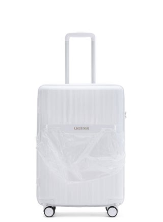 LIGHTGO 7624 white color 24" Suitcase luggage check in luggage with TSA Lock travel case YKK zipper with power bank pocket 100% PC light weight luggage - pzsku/Z234C3E1842FEF8CEA656Z/45/1746233741/4ac77d6c-1706-4cb2-ae3c-8ee227303a38