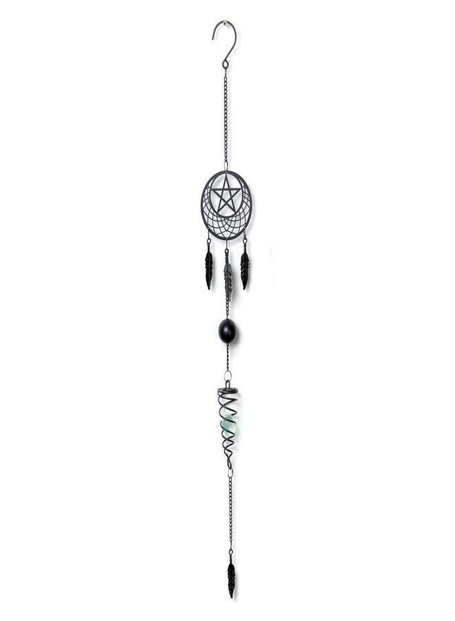 Alchemy Gothic Shades of Alchemy Pentagram Dream Catcher Hanging Decoration - Image 1