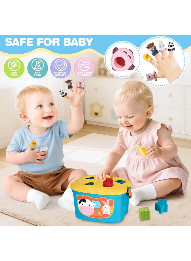 spring flower Baby Toys, 0-6 6-12months Baby Toys for Toddlers, Infant Gifts for Toddlers, Teething & Stacking Building Block Cups & Tissue Box & Sensory Bin for Development 6 in 1 Montessori Infant - Image 5