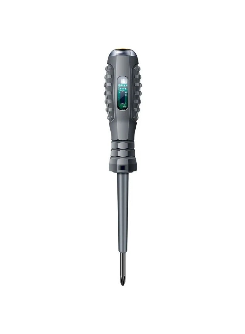 AROAQ Electrician Neon Light Test Pen with Word and Cross Screwdriver Head and Pocket Clip for Voltage Detection  - Image 1