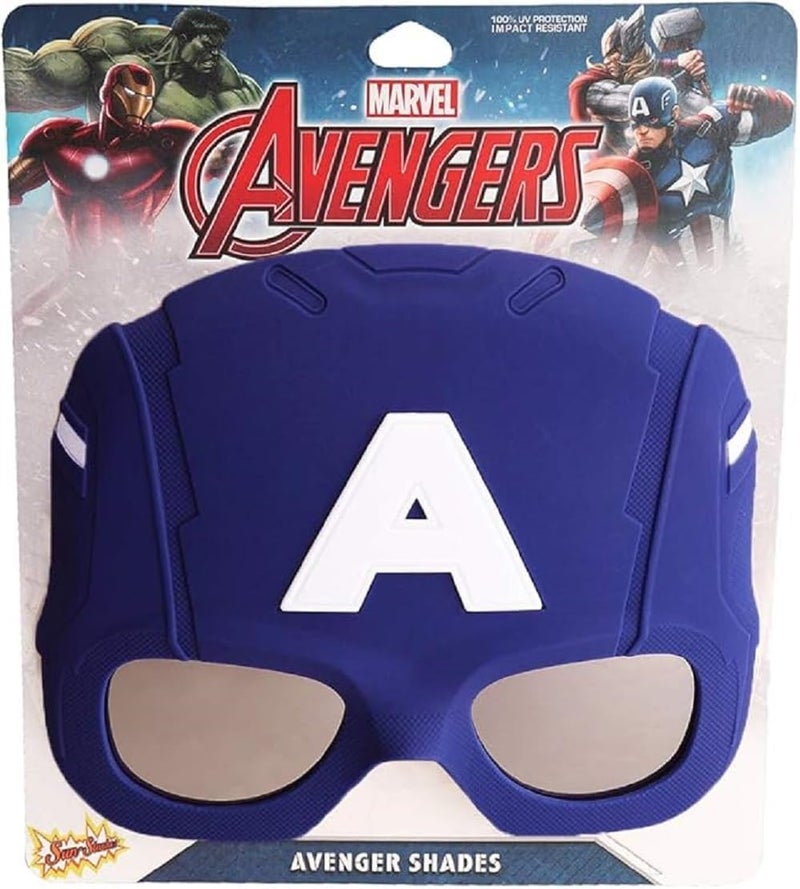 Sun-Staches Avengers Sunglasses | Hulk-Thor-Iron Man-Capt America | Official Marvel Costume Accessory | One Size Fits Most - Image 5
