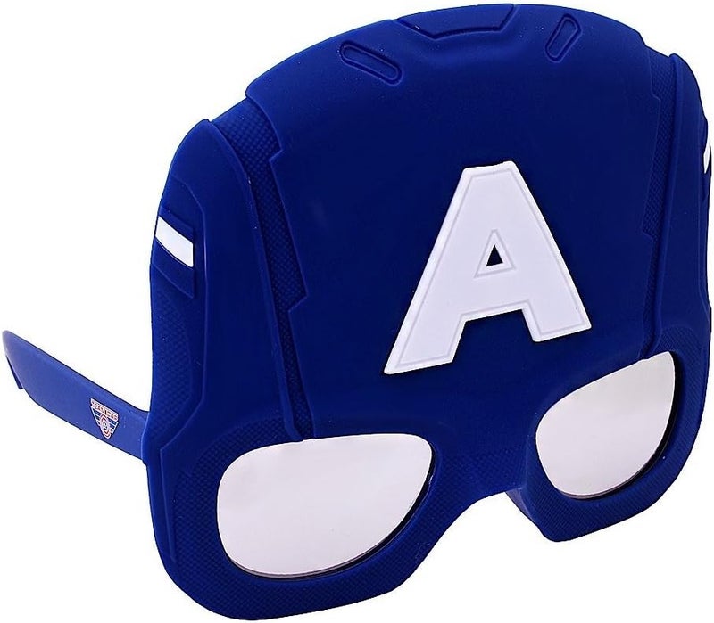 Sun-Staches Avengers Sunglasses | Hulk-Thor-Iron Man-Capt America | Official Marvel Costume Accessory | One Size Fits Most - Image 1