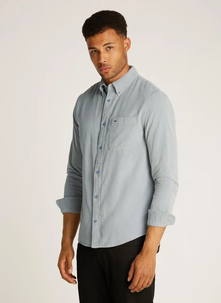 TOMMY JEANS Logo Print Relaxed Fit Shirt