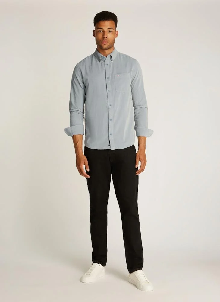 تومي جينز Logo Print Relaxed Fit Shirt