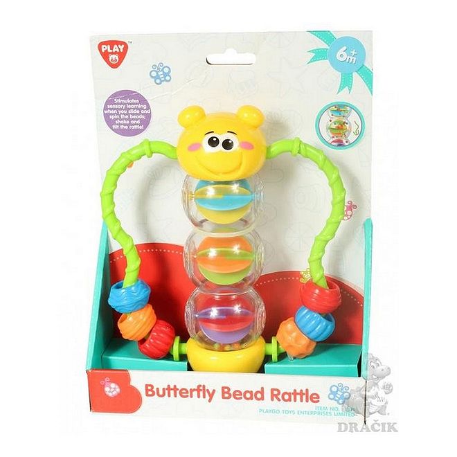 Playgo Multicolor Butterfly Bead Rattle Toy for Infants, Non-Toxic, Stimulates Coordination, 6M+ - Image 4