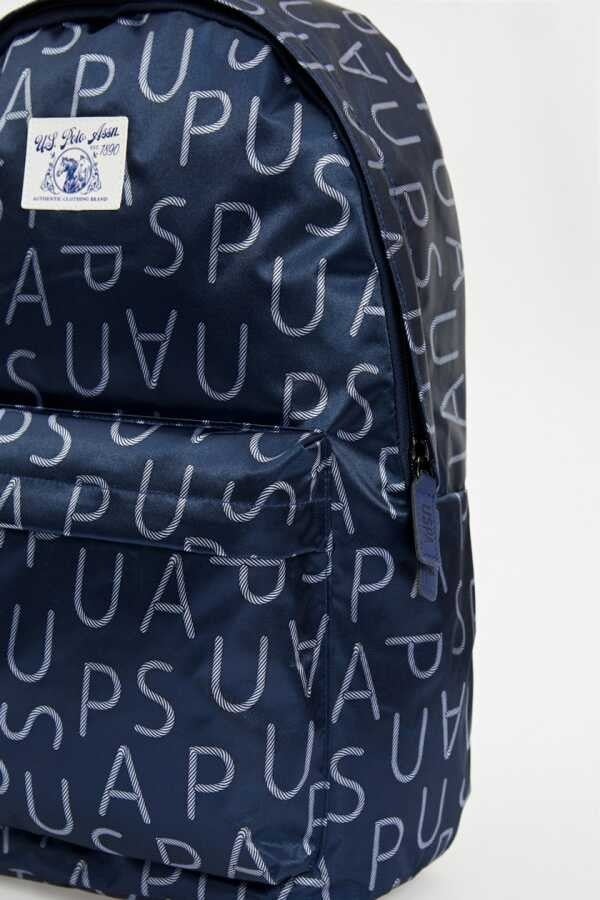 U.S. Polo Assn. Patterned Navy Blue Backpack PLÇAN23292  - Image 3