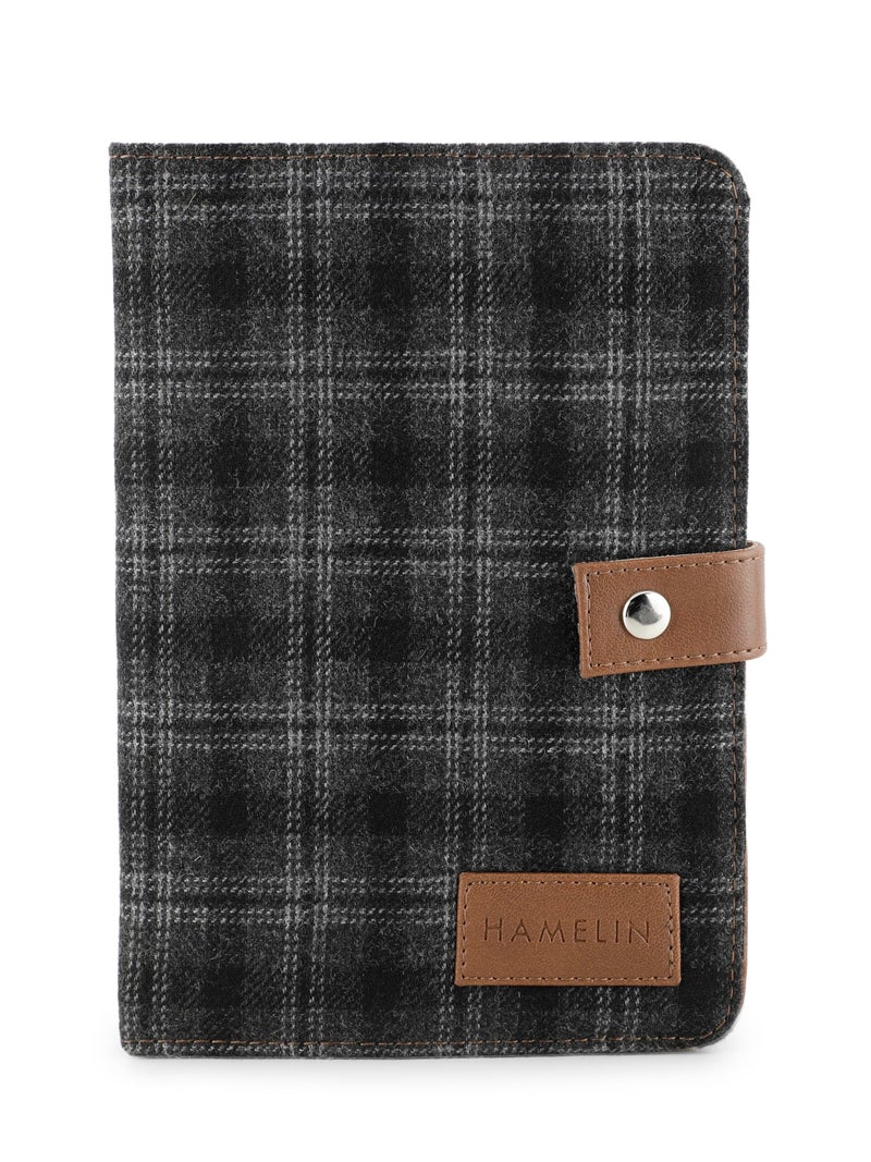 HAMELIN Notebook Diary 2026 | To Do List Journal | Undated Daily Planner & Organizer for Personal & Office Use | Ideal Gift for Men & Women | A5 | 200 Ruled Pages | 80 GSM | Slate Grey Twill - Image 1