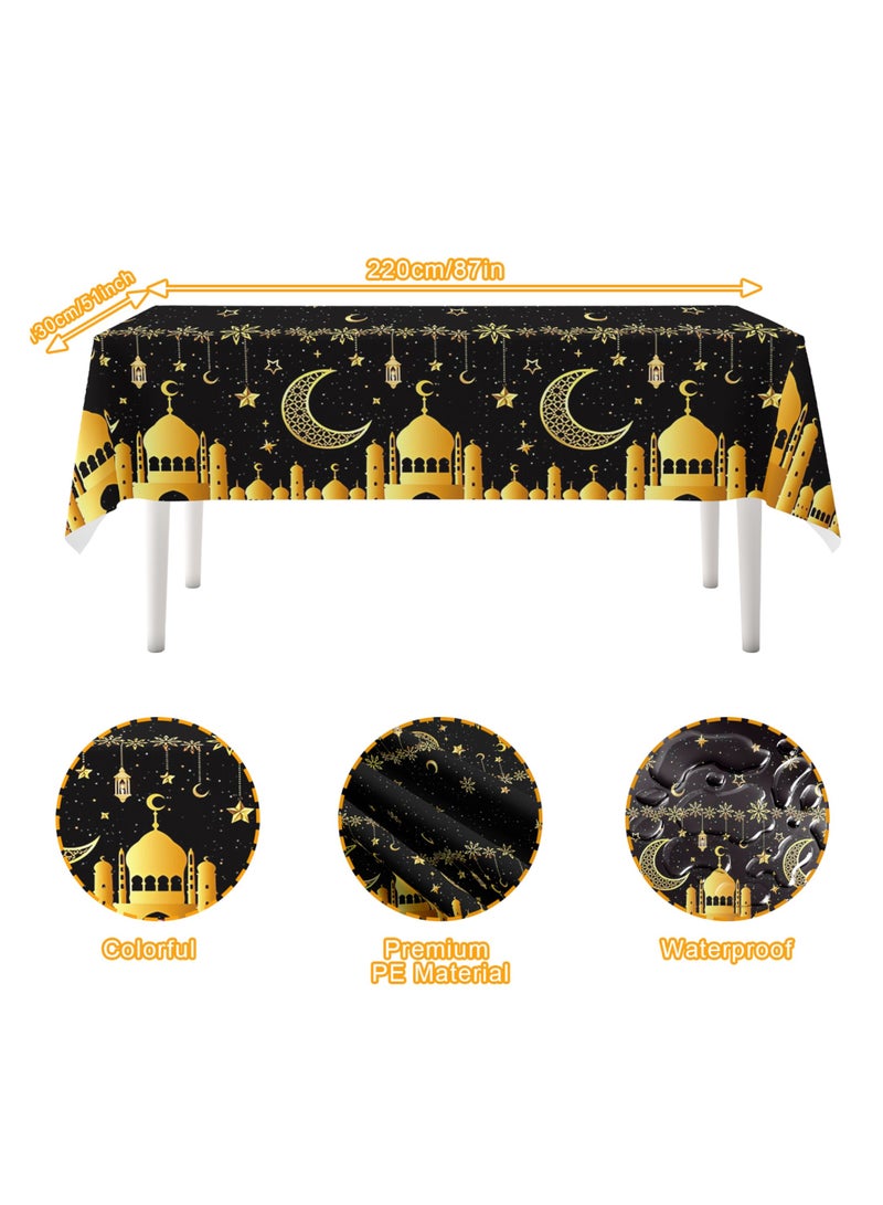Highland Eid Ramadan Disposable Table Cloth - 130x220 CM - Image 3