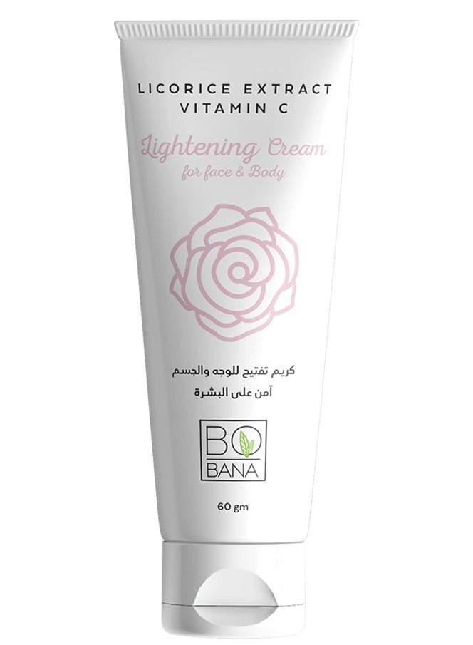 BOBANA Licorice Extract Lightening Cream For Face And Body 60 g - Image 2