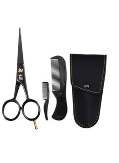 Striking Viking Striking Viking 5" Professional German Beard & Mustache Scissors - Moustache Grooming Kit For Trimming Facial Hair With Beard Scissors Beard Comb Mustache Comb & Carry Case - Moustache Scissor Men  - Image 1