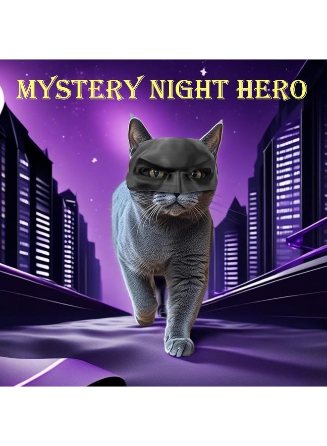 Bat Cat Mask Pet Hat Halloween Cosplay Cat Accessories Creative Bat Cat Toy Interactive Small Cat - Image 2