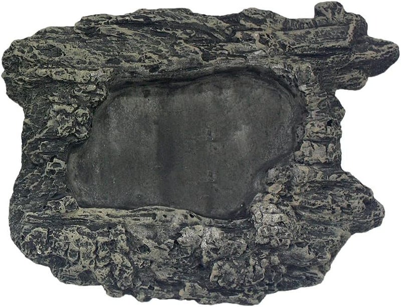 Komodo Habitat Rock Bowl Small Natural Looking Decorative Fod  Water Dish  Ideal for Short Legged Species - Image 1