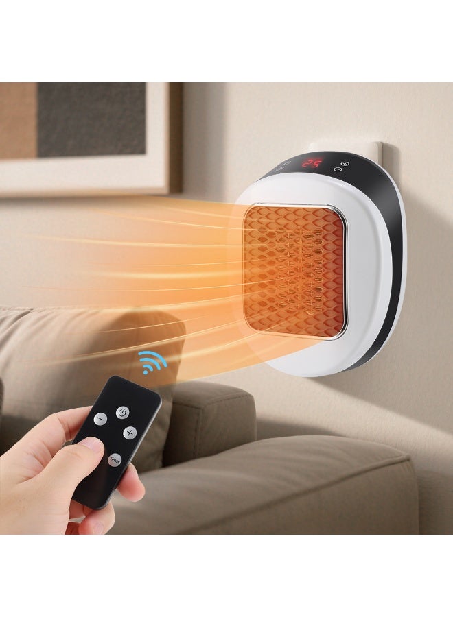 عام **مدفأة محمولة قابلة التوصيل بسلك طاقة بريطاني - درجة حرارة قابلة للتعديل 15-32℃، مؤقت 0-12 ساعة، مدفأة كهربائية مضغوطة للمنزل والمكتب** - Image 1