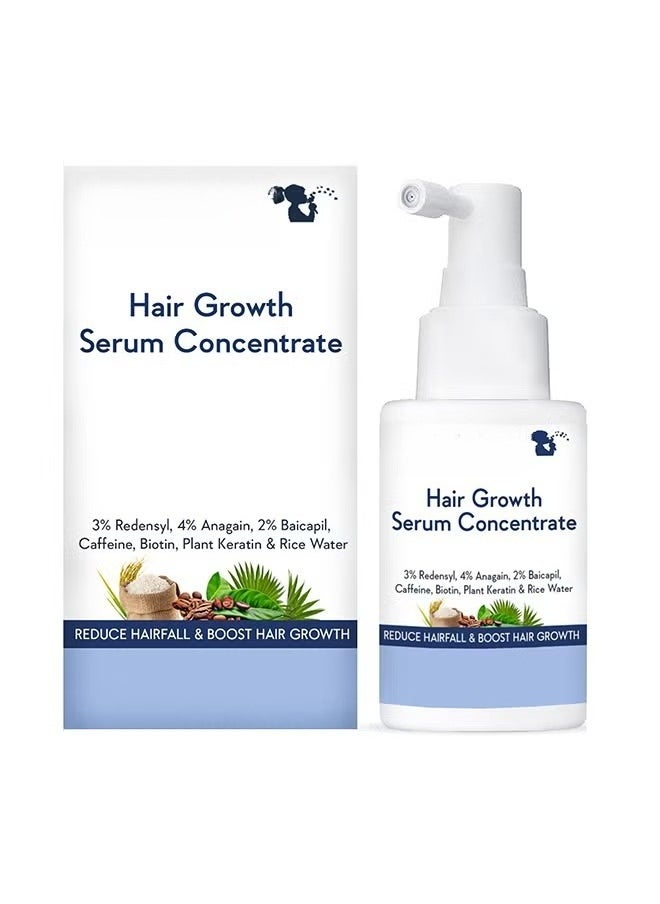 Hair Growth Co Hair Growth Serum Concentrate - 3% Redensyl, 4% Anagain, 2% Baicapil, Caffeine, Biotin, Plant Keratin u0026 Rice Water - Hair Growth Serum and Hair growth oil for Men u0026 Women  - Image 1
