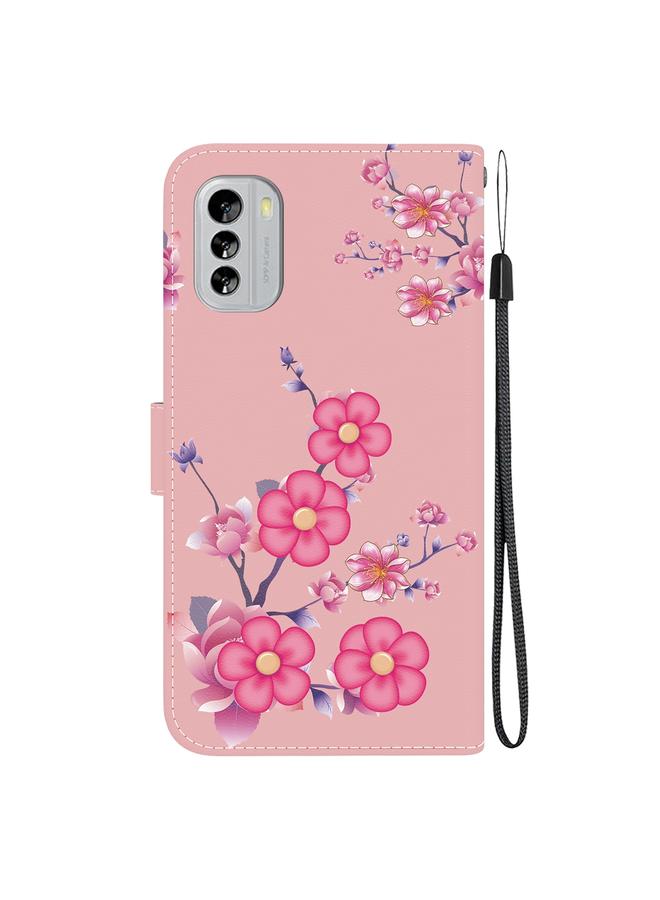 اس-توب جراب هاتف Nokia G60 مصنوع من الجلد برسومات ملونة وملمس كريستالي - Image 3