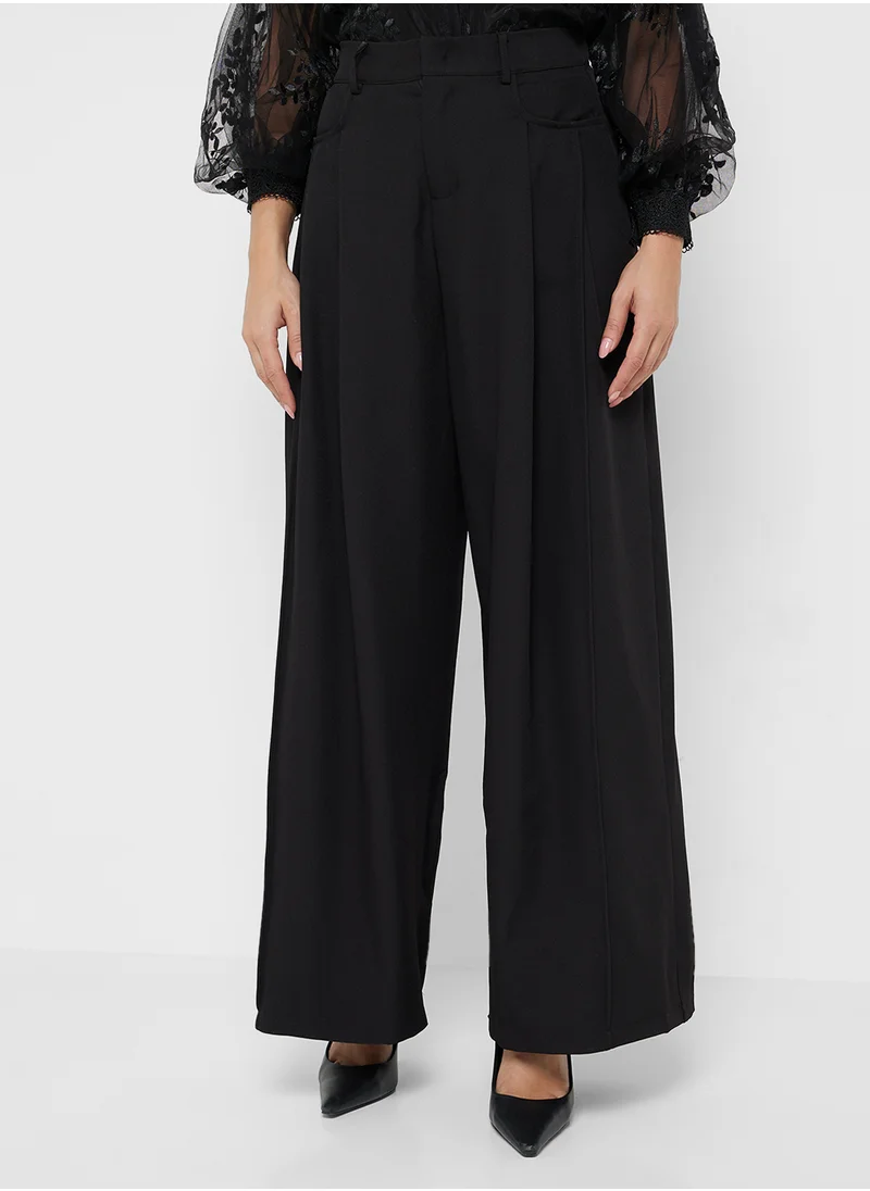 ايلا High Waist Wide Leg Trouser