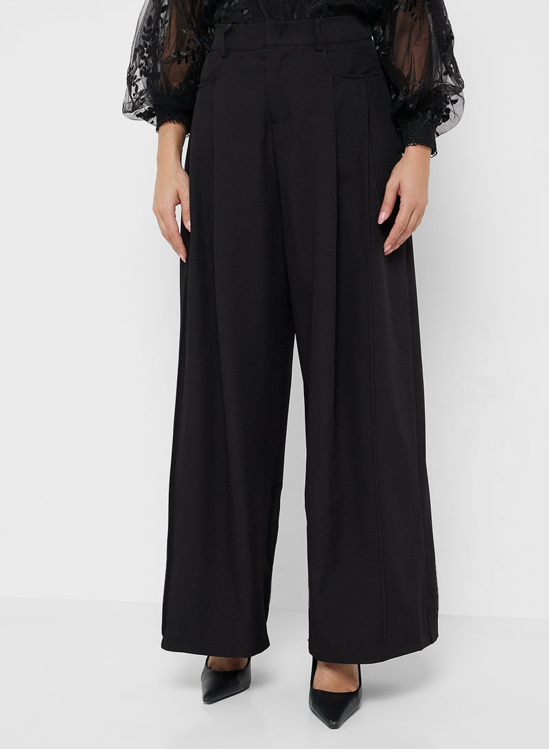 ELLA High Waist Wide Leg Trouser - Image 2