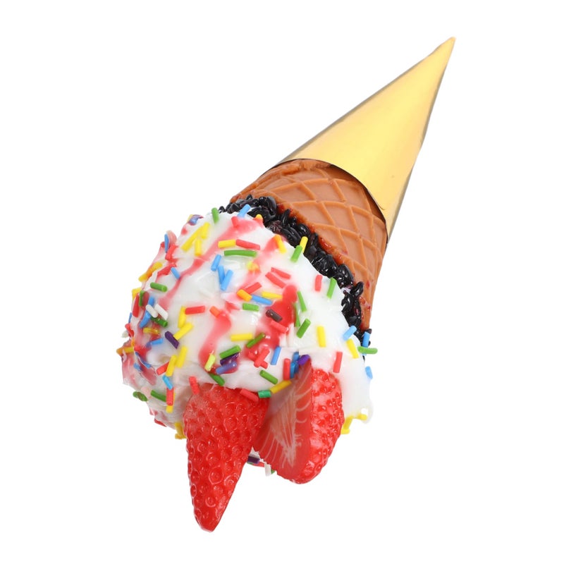 Lightweight PVC Artificial Ice Cream Model Prop For Dessert Shop Display Photography - Image 2