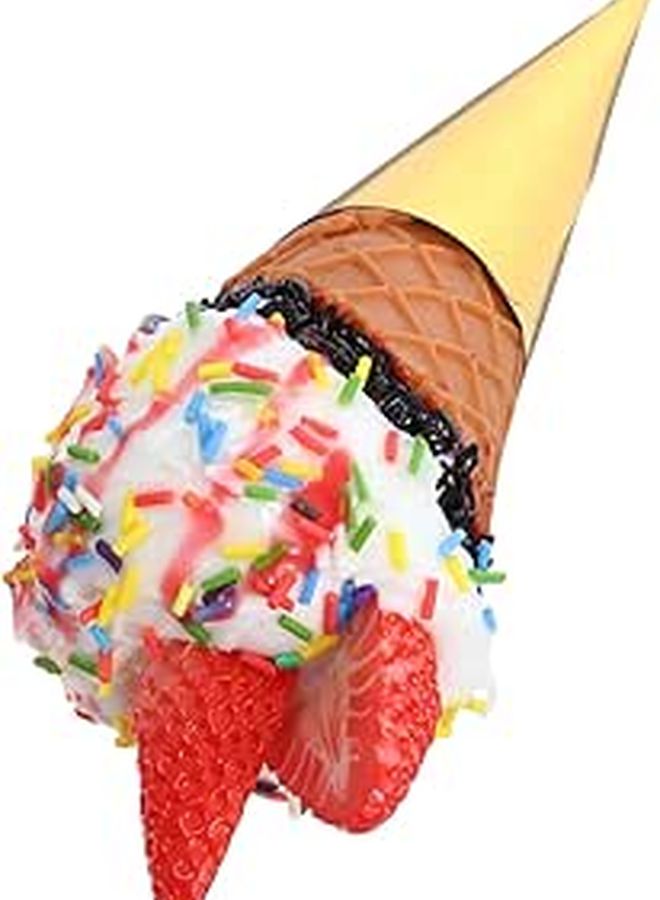 Lightweight PVC Artificial Ice Cream Model Prop For Dessert Shop Display Photography - Image 1