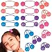 Expressions 16pc Brightly Colored Ponytail Ball Hair Elastics 24mm Hair Ties for Girls Toddlers Gentle NoSlip Hold Fun Colorful Hair Accessories for Kids Little Girls So Cute - Image 2