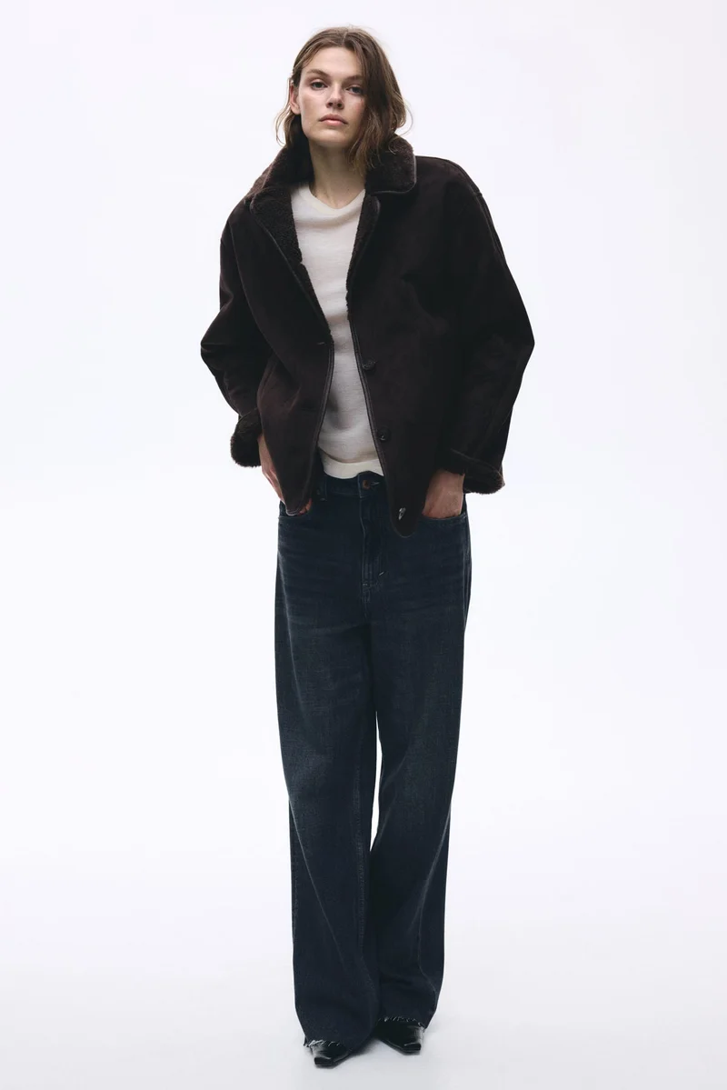 اتش اند ام جاكيت بطبقتين من نفس القماش