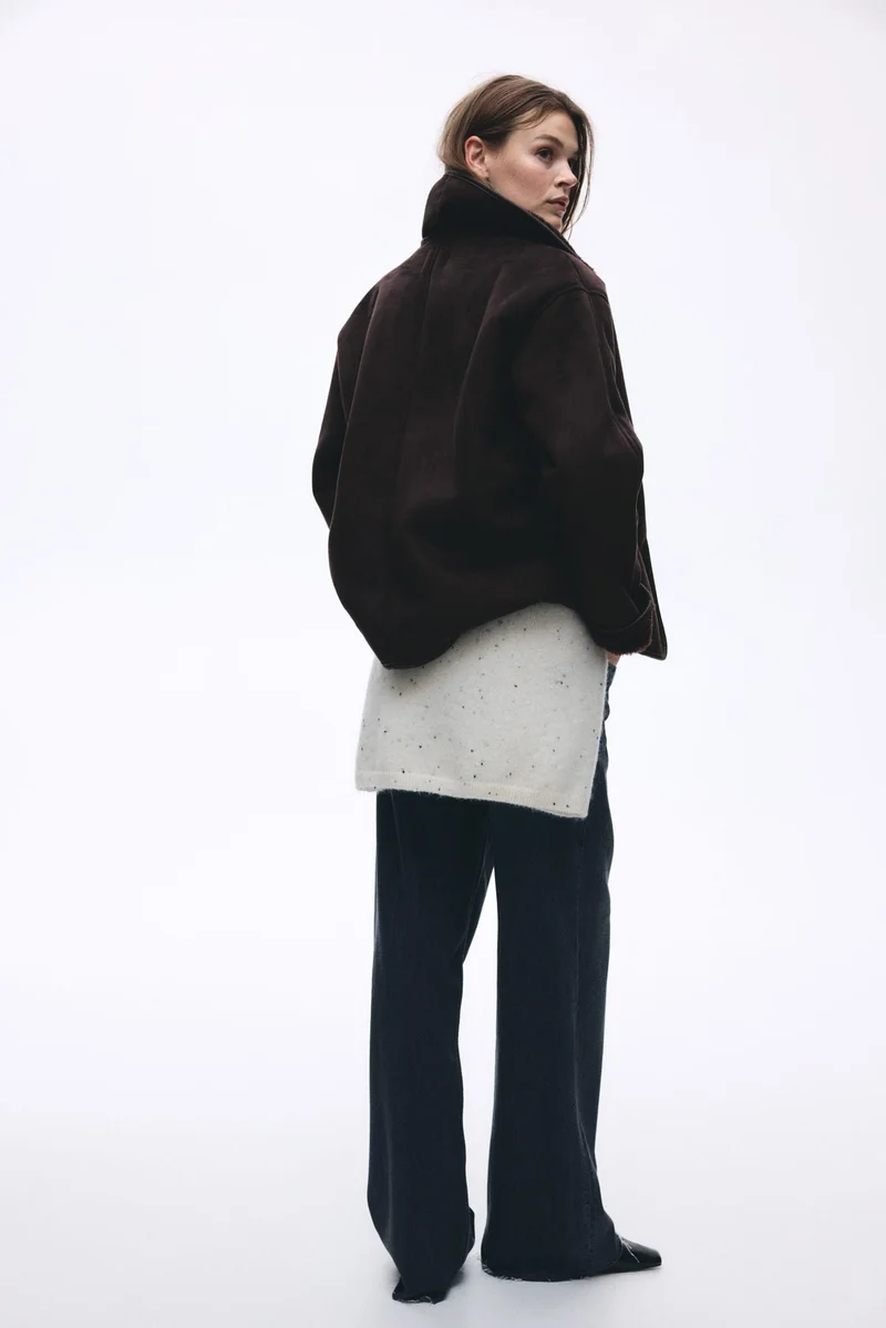 اتش اند ام جاكيت بطبقتين من نفس القماش