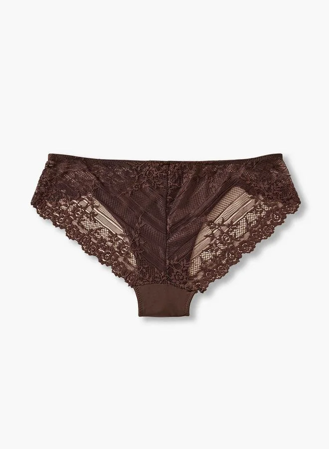 Splash FAV Splash Intimates Bikini Briefs with Lace Trim
