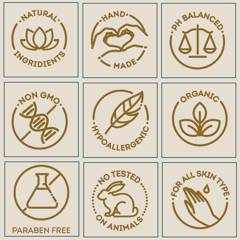 Herblov Oatmeal Honey Goat's Milk Soap Bar 4 oz – Natural Bar Soap for Women, Men, Kids, Itchy Skin, Eczema, Psoriasis, Rash, Sunburn Skincare – Calming Colloidal Oatmeal Face Cleanser & Body Wash (2 Pack) - Image 3