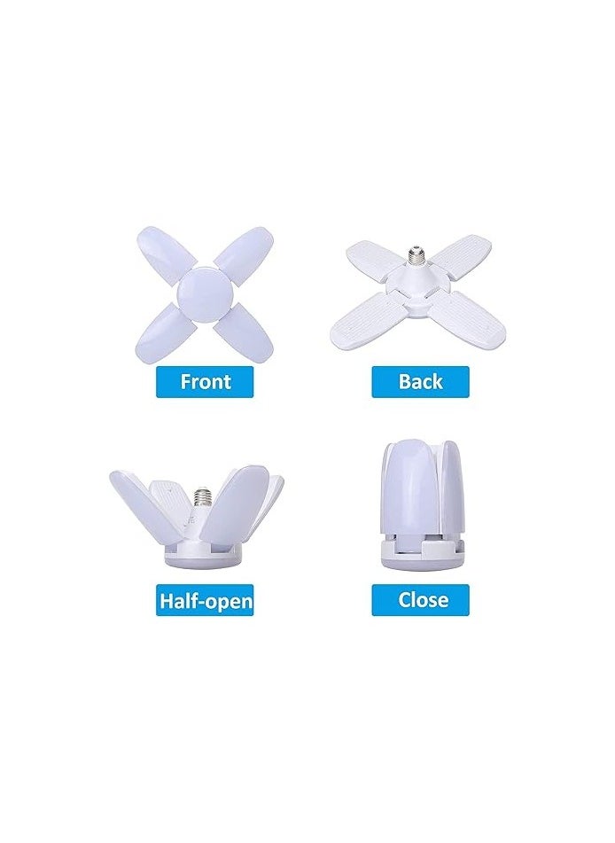 General - LED ceiling bulbs E27 foldable four blades fan shape - Image 1