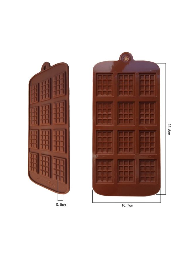 12-Piece Chocolate Mould Brown 22.6centimeter - Image 2