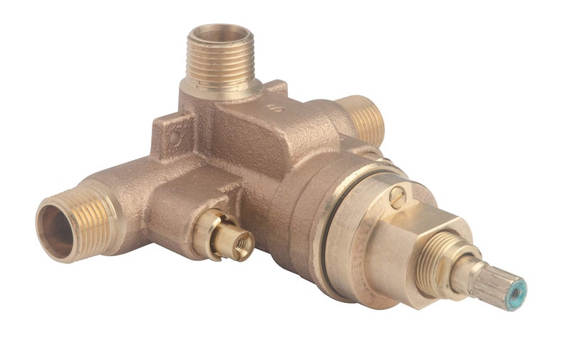 Symmons 261XBRBODY Temptrol Brass Pressure-Balancing Shower Valve with Service Stops and Rapid Install Bracket