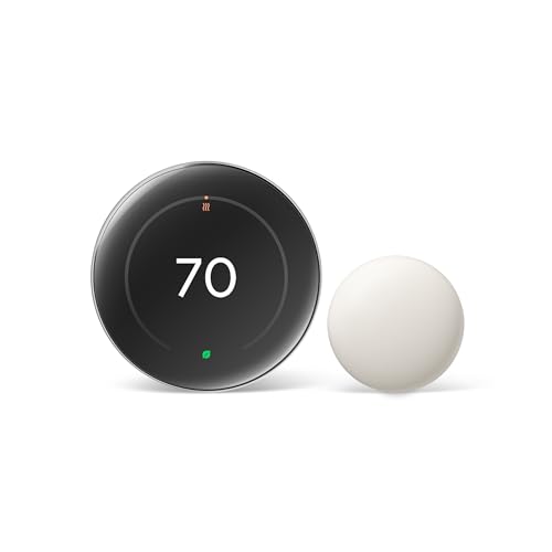 Google Nest Learning Thermostat 4th gen Nest Temperature Sensor 2nd gen Silver - Image 1