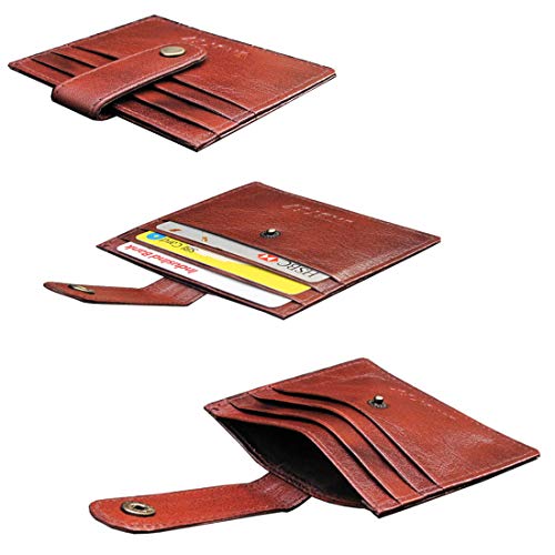ABYS Genuine Leather Brown Travel Wallet||Credit Card Holder||Debit Card Holder - Image 3