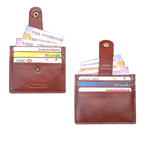 ABYS Genuine Leather Brown Travel Wallet||Credit Card Holder||Debit Card Holder - Image 2