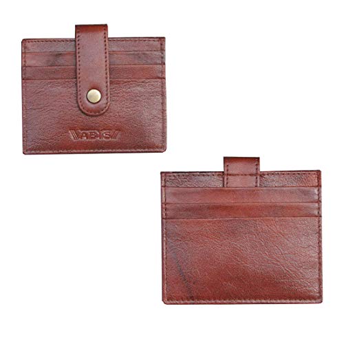 ABYS Genuine Leather Brown Travel Wallet||Credit Card Holder||Debit Card Holder - Image 5