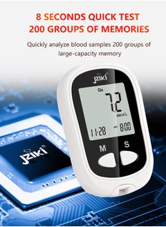 Healife Blood Glucose Meter, Outdoor Heart Rate Monitor, Tester Kit Includes 1 Blood Collection Device, 1 Test Device, 50 Test Strips, and 50 Blood Collection Needles  - Image 2