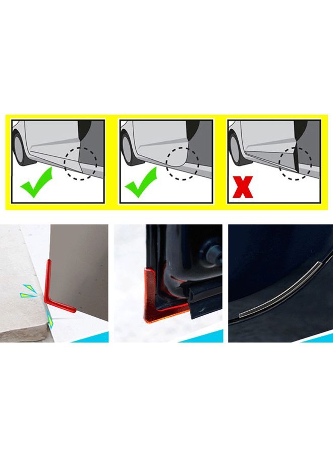 NIBEMINENT 4-Piece Anti-rub Car Door Scratch Protector Strip - Image 5